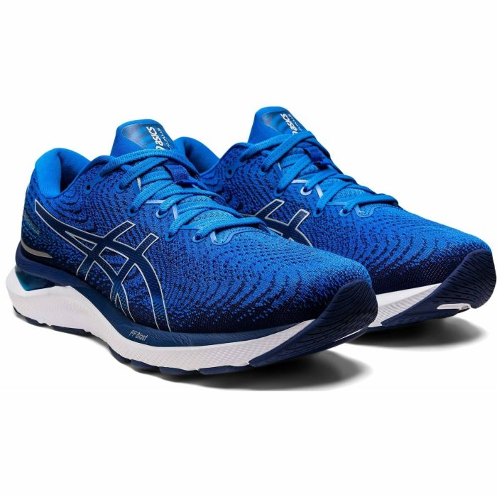 asics gel cumulus 24 mens running shoes blue 37451042848976