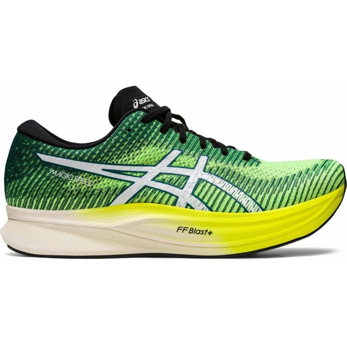 asics magic speed 2 mens running shoes yellow 37470020894928