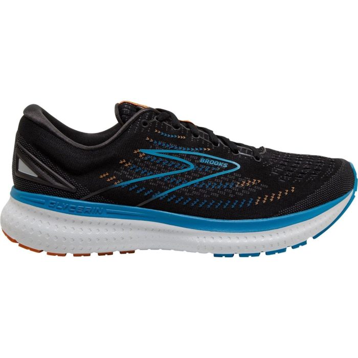 brooks glycerin 19 mens running shoes black 28557757382864