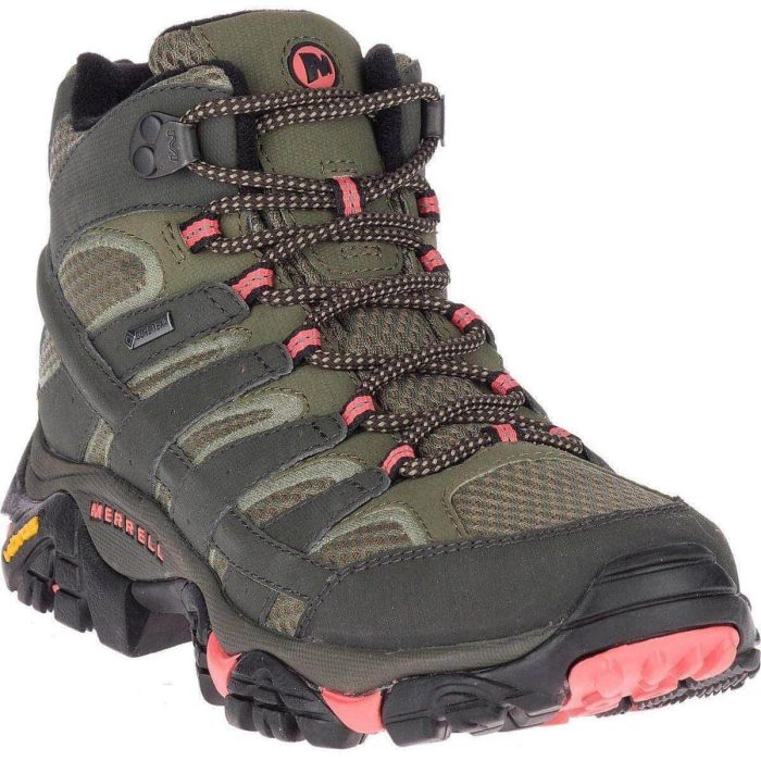 merrell moab 2 mid gore tex womens walking boots grey 29549722370256