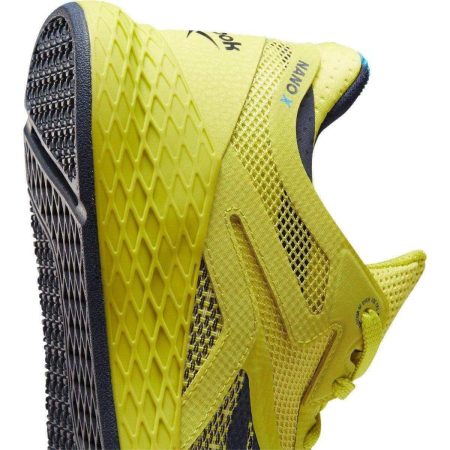 reebok nano x womens training shoes yellow 28830617501904